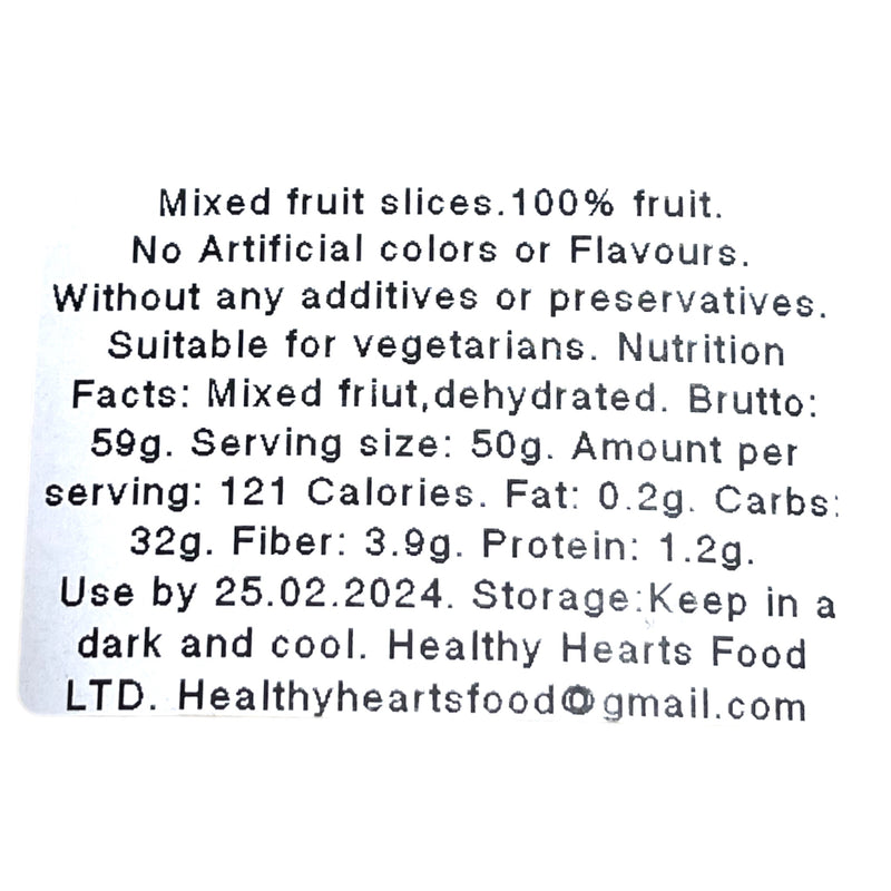 Healthy Hearts Mixed Fruit Dried Slices 59g