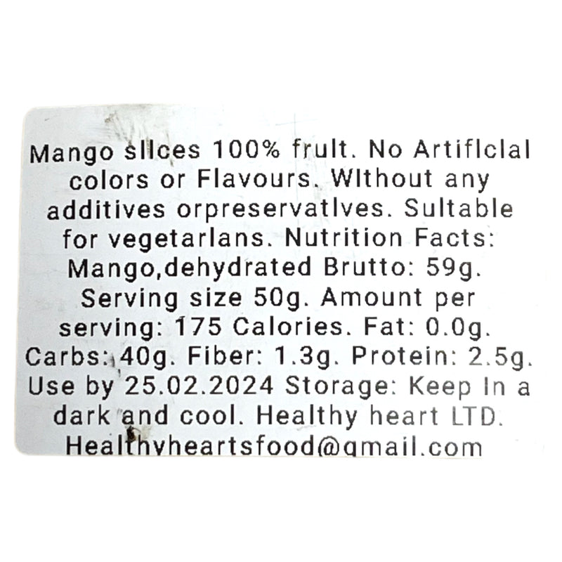 Healthy Hearts Mango Dried Slices 59g