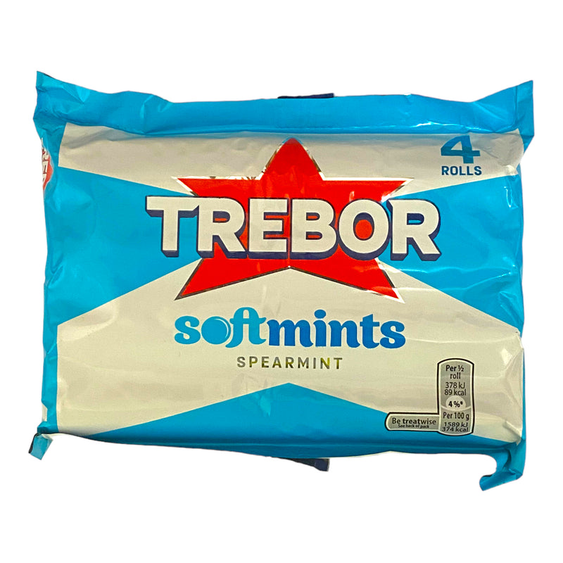 Trebor Soft Mints Spearmint 4pk
