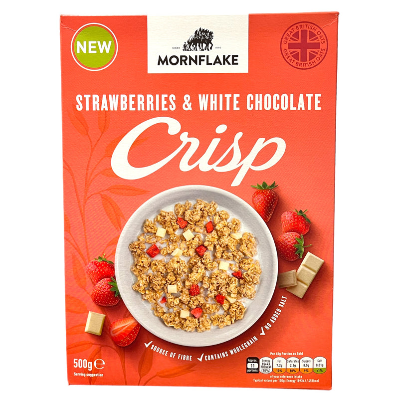 Mornflake Crisp Strawberries & White Chocolate 500g