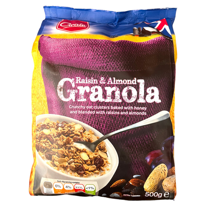 Grain Raisin & Almond Granola 500g