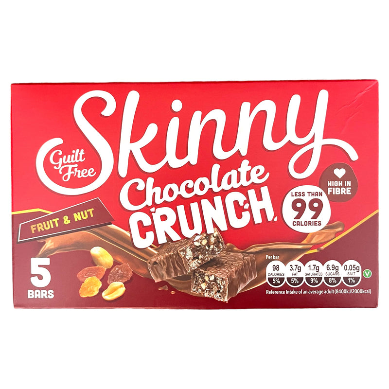 Skinny Crunch Chocolate Fruit & Nut 5 Bars