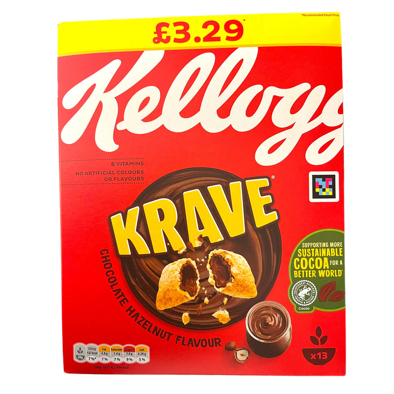 Kellogg’s Krave Chocolate Hazelnut Flavour 410g