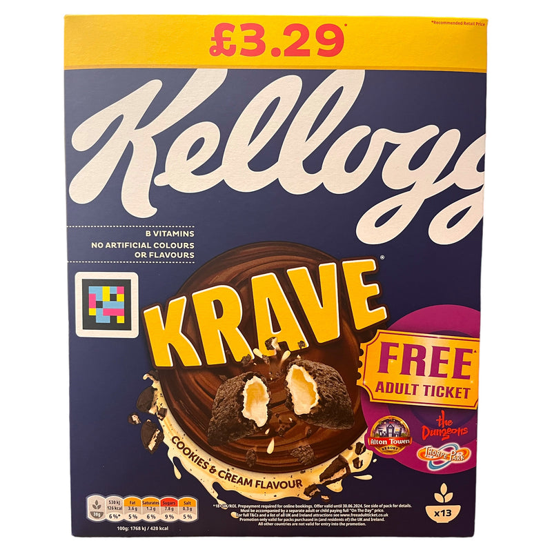 Kellogg’s Krave Cookies And Cream 410g