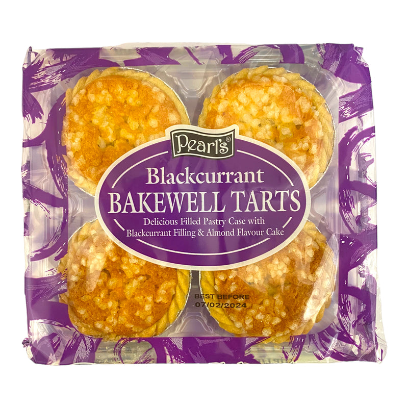 Pearls Blackcurrant Bakewell Tarts x 4