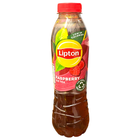 Lipton Ice Tea Raspberry Still Soft Drink 500ml, Pack of 12, 24