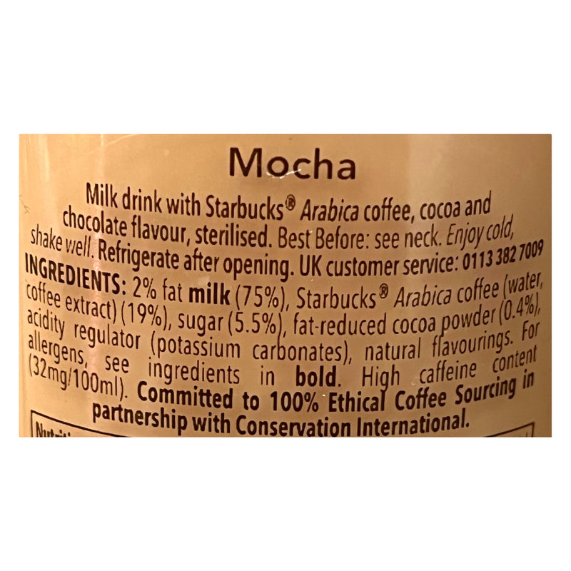 Starbucks Frappuccino Mocha Delight Coffee 250ml