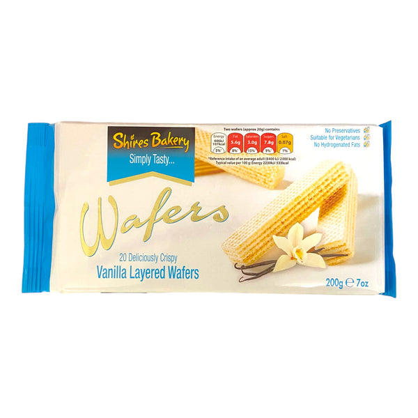 Shires Bakery Vanilla Layered Wafers 200g