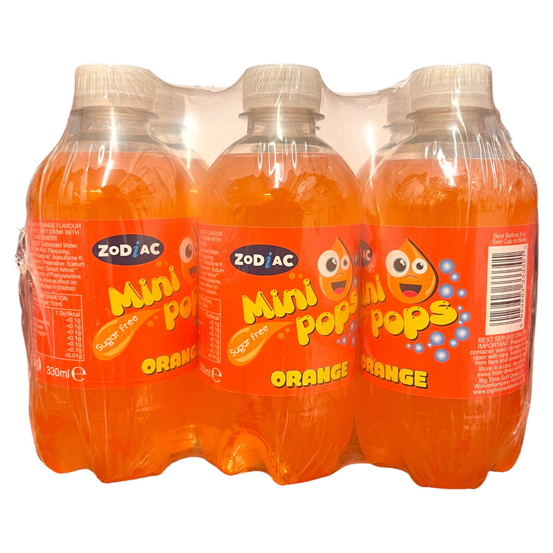 Zodiac Mini Pops Orange 6 x 330ml