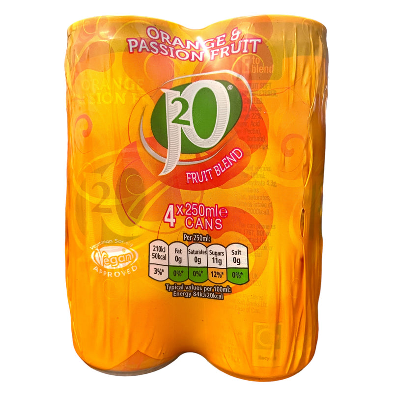 J2O Orange & Passionfruit 4 x 250ml