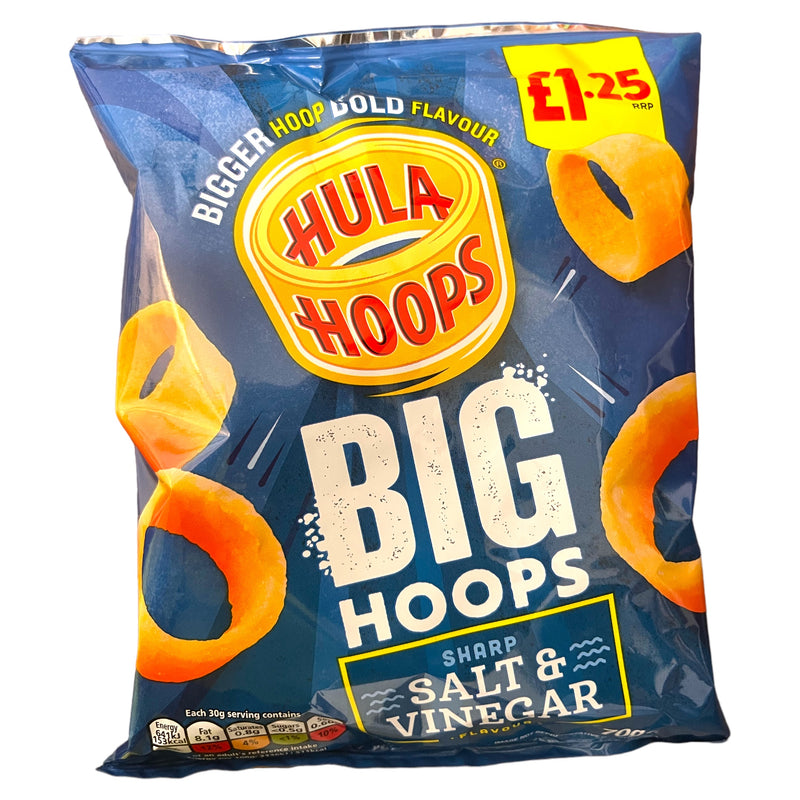 Hula Hoops Big Hoops Salt & Vinegar 70g