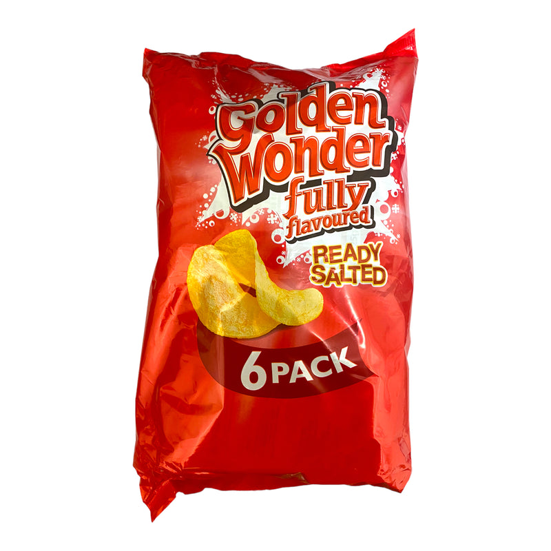 Golden Wonder Fully Flavoured Ready Salted 6pk