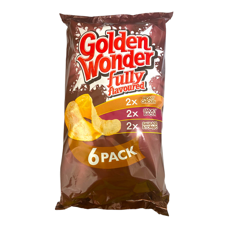 Golden Wonder Fully Flavoured variety 6pk