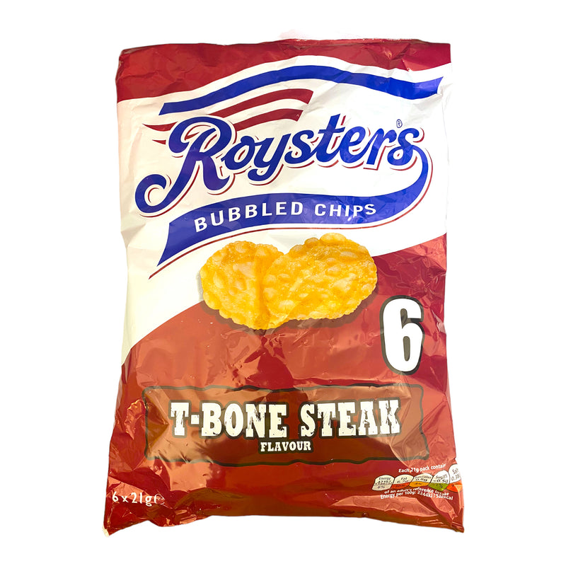 Roysters Bubbled Chips T-Bone Steak 6pk