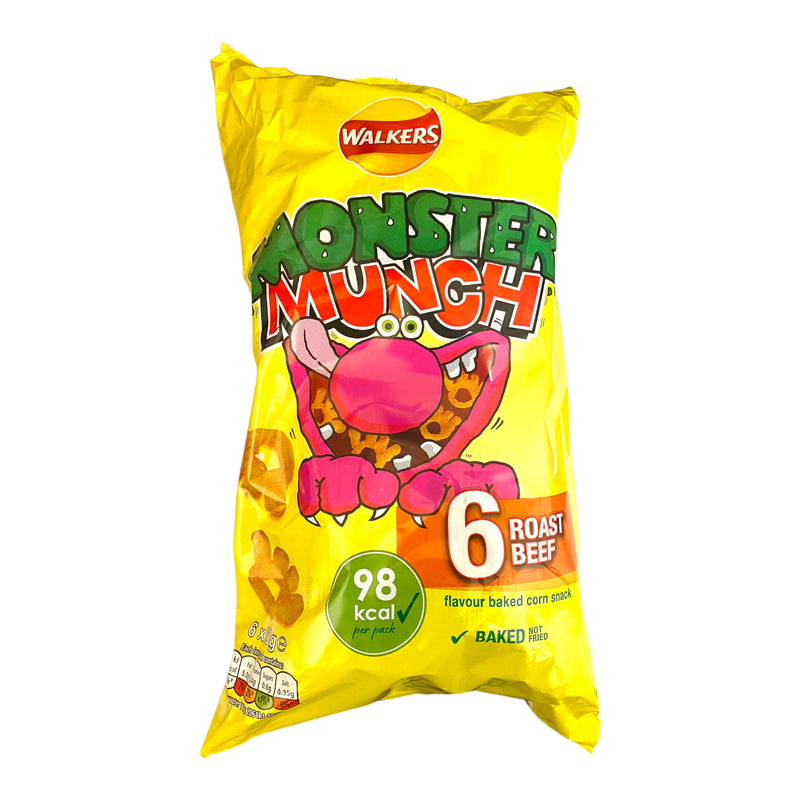 Walkers Monster Munch Roast Beef 6pk