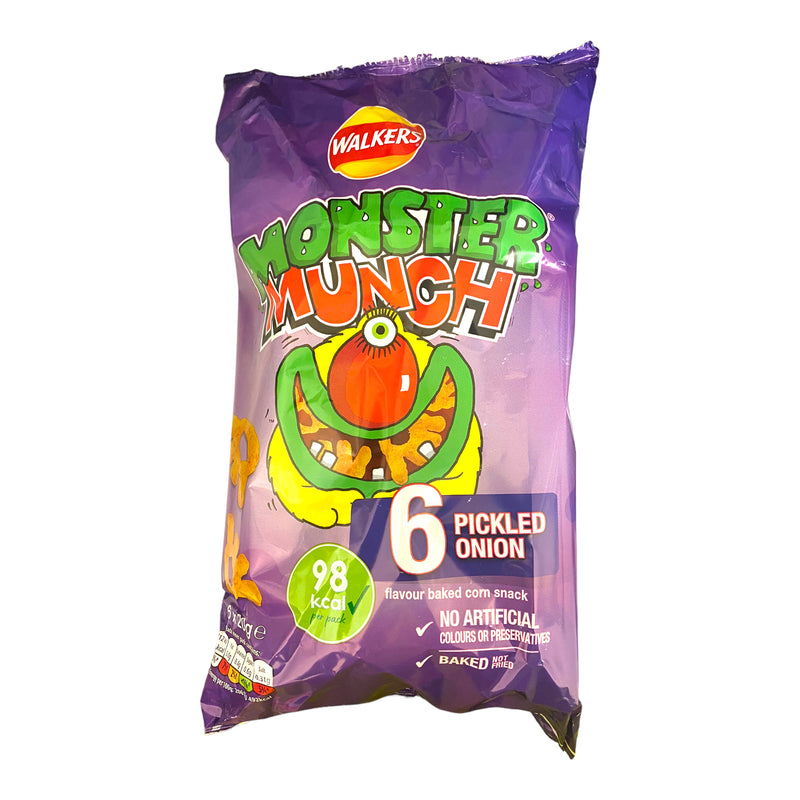 Walkers Monster Munch Pickled Onion 6pk