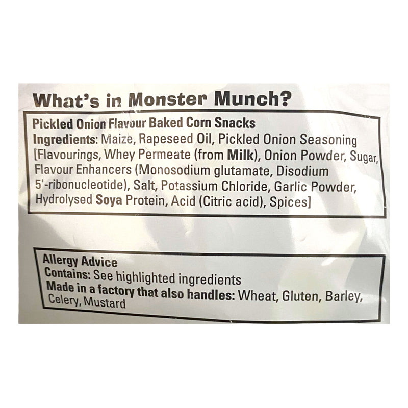 Walkers Monster Munch Pickled Onion 6pk