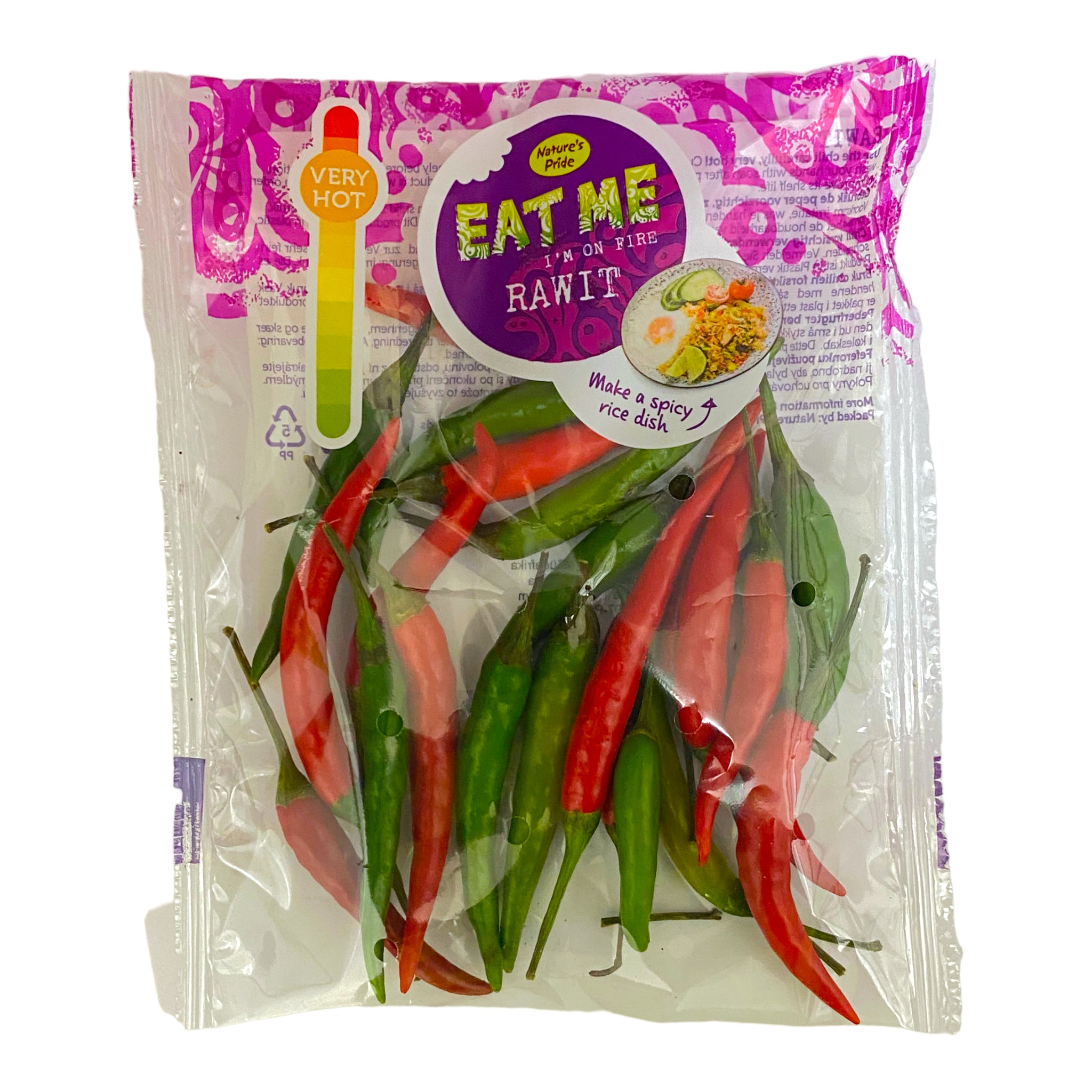 Small Chilli Pack Mixed Chillies - Pack 50g