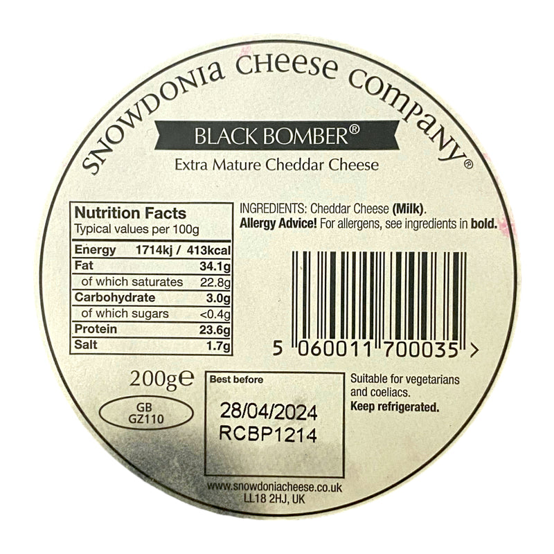 Snowdonia Black Bomber Cheese 200g