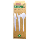Caroline Paper Cutlery Set Knives, Forks & Spoons 18pcs
