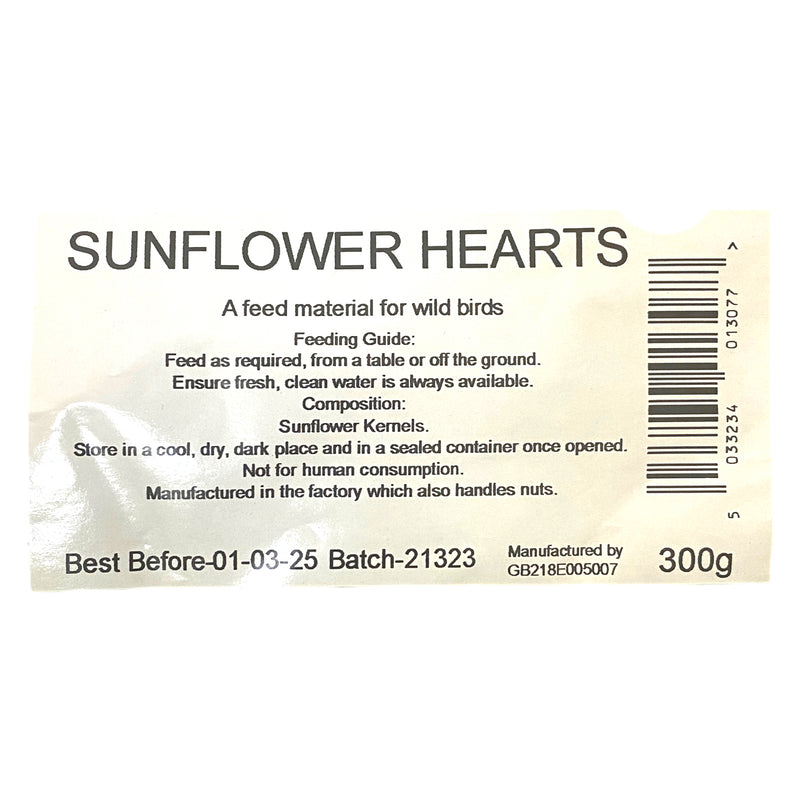 Peppy Pets Sunflower Hearts 300g