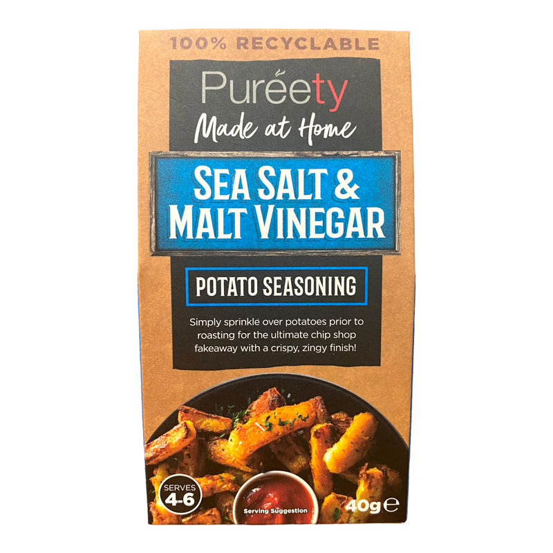 Puréety Sea Salt & Malt Vinegar Potato Seasoning 40g
