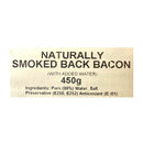 Brooke’s Naturally Smoked Back Bacon 450g