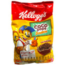 Kellogg's Coco Pops Jumbos cereal package with a cartoon character on a white background