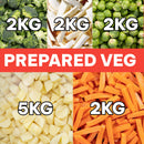 LARGE PREPARED VEG ADD-ON **ONLY AVAILABLE 23rd & 24th Dec**