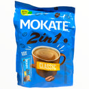 Mokate 2in1 coffee package on a white background