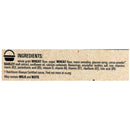 Ingredients label on a white background