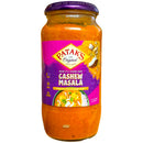 Jar of Patak's Cashew Masala on a white background