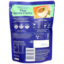 Packaging of Thai Green Curry with instructions and ingredients listed.