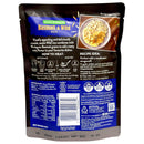 Packaging of wholegrain Basmati and wild rice with text and images on a white background