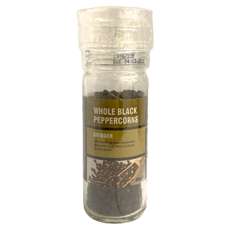 The Spice Maker Whole Black Peppercorns Grinder 40g