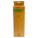 Caroline Assorted Wooden Cutlery 24pk