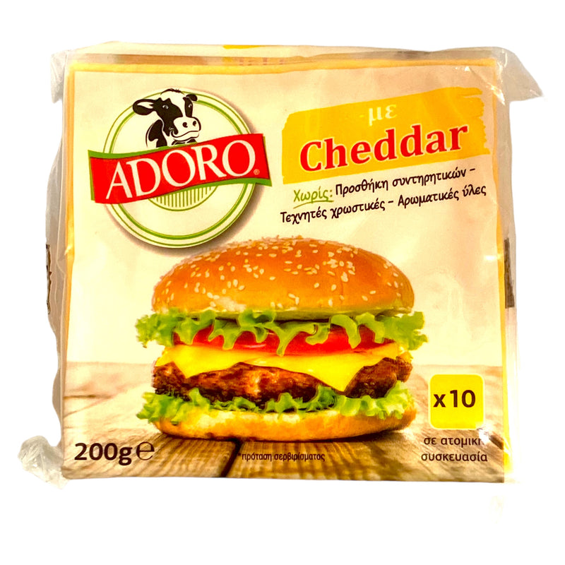 Adoro Processed Cheddar Slices 200g