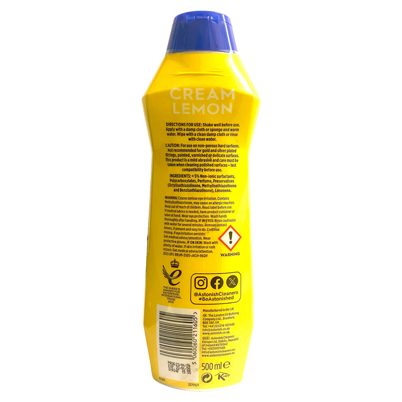 Astonish Cream Lemon 500ml