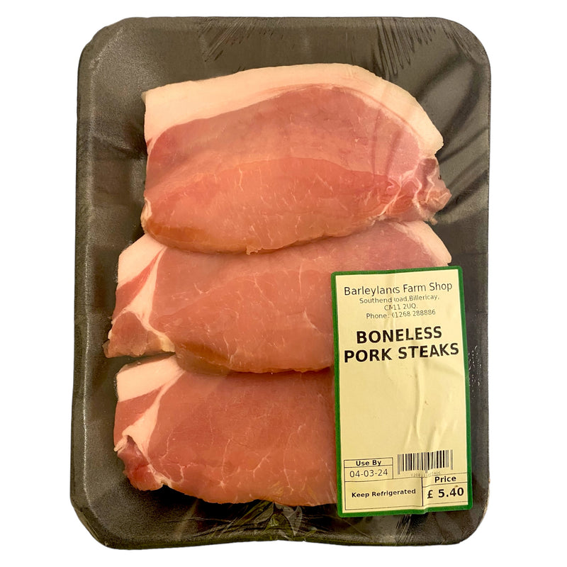 Boneless Pork Steaks 3pk