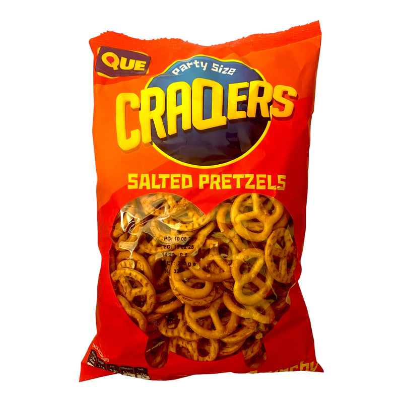 Que Craqers Salted Pretzels 255g