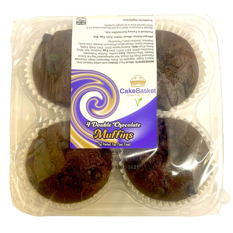 Cake Basket Double Chocolate Muffins x 4