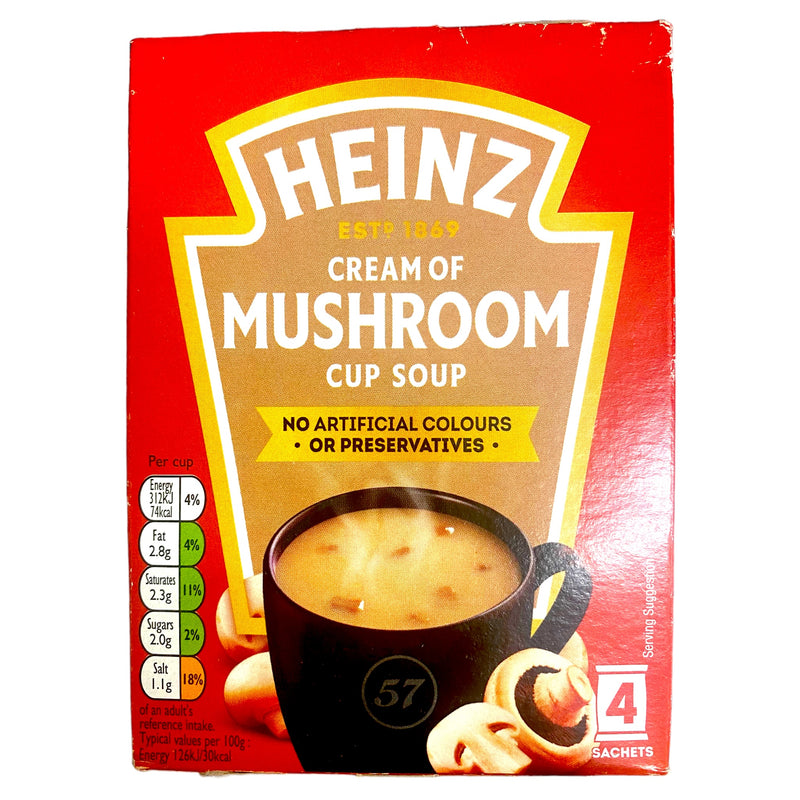 Heinz Cream of Mushroom Cup Soup 4 x 17.5g