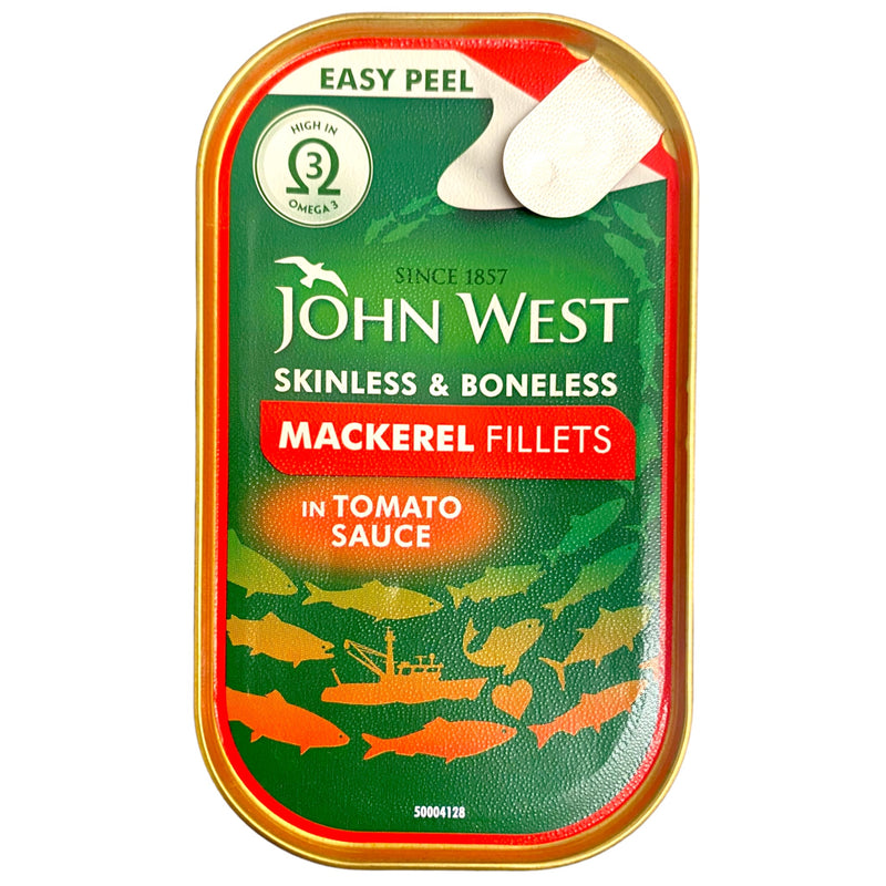 John West Mackerel Fillets In Tomato Sauce 115g