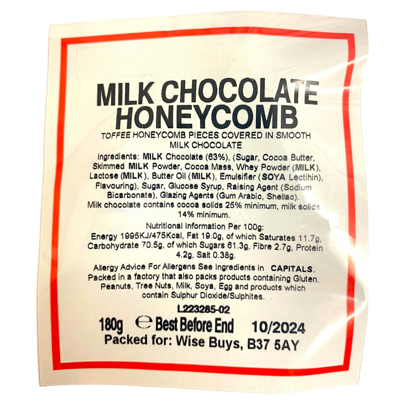 Milk Chocolate Honeycomb 180g