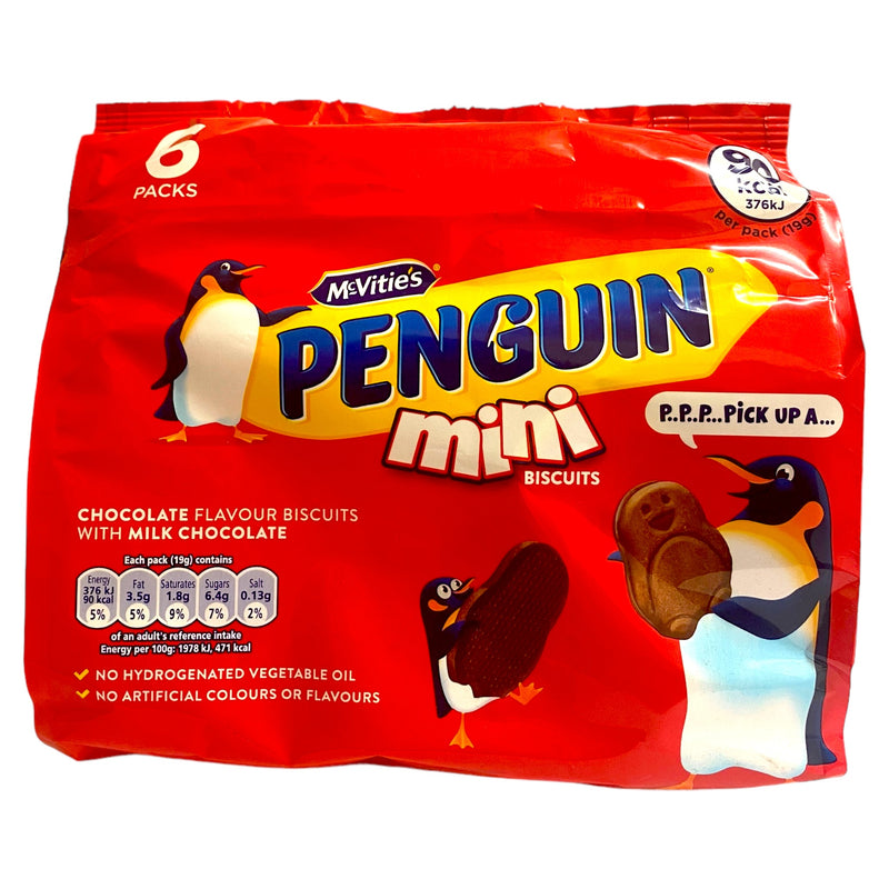 McVities Penguin Mini Biscuits 6pk