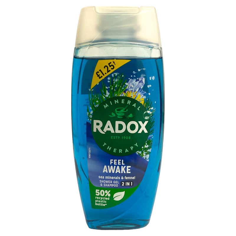 Radox Feel Awake Shower Gel & Shampoo 225ml