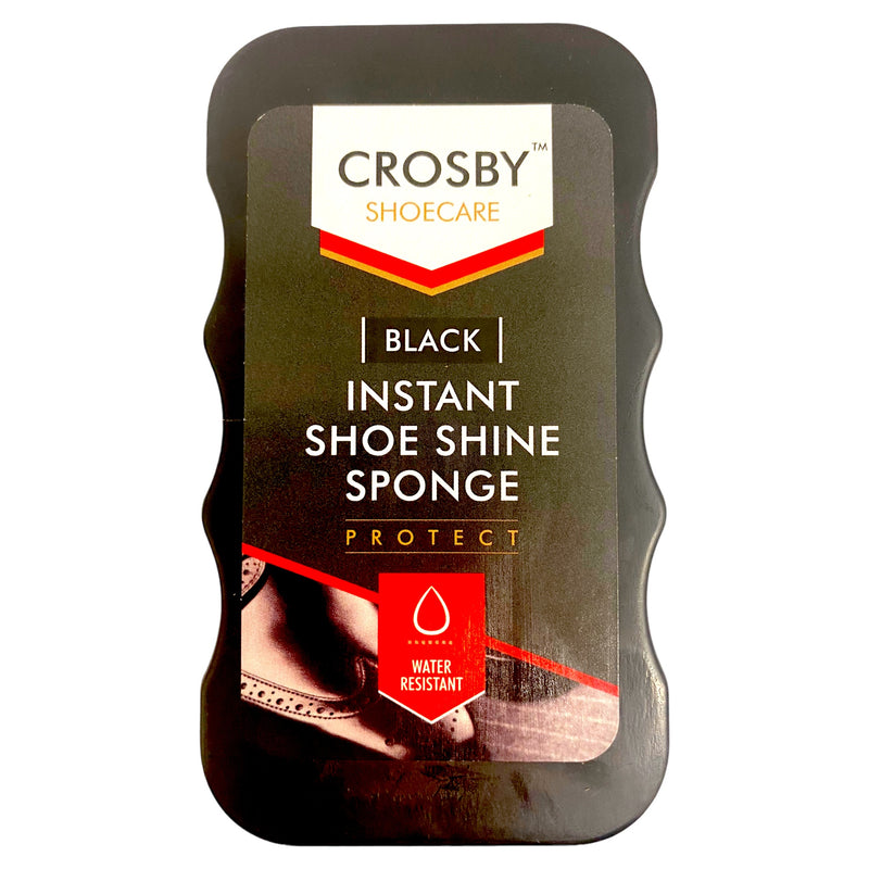 Crosby Instant Shoe Shine Sponge Black