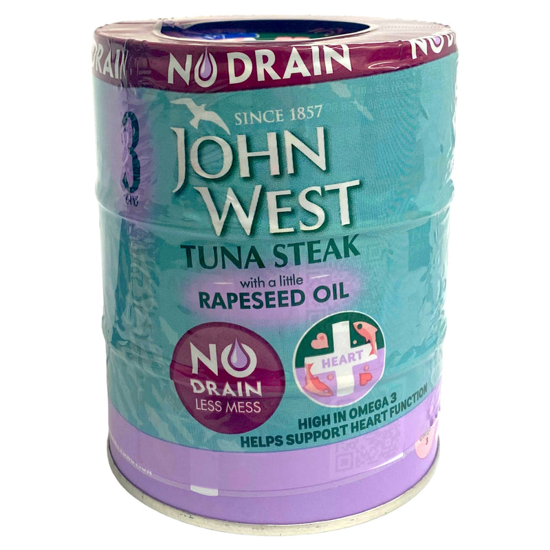 John West Tuna Steaks In Rapeseed Oil 3 x 110g