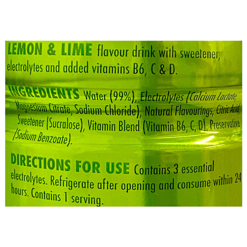WowHydrate Electrolyte Lime & Lemon 500ml