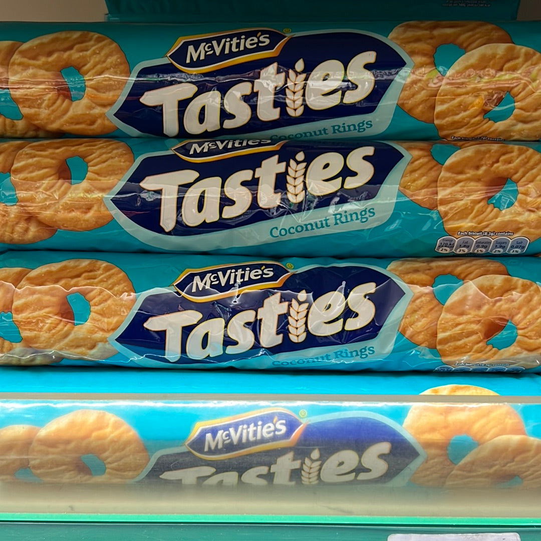 Taskies McVitie’s Tasties Coconut Rings 300G – Barleylands Farm Shop